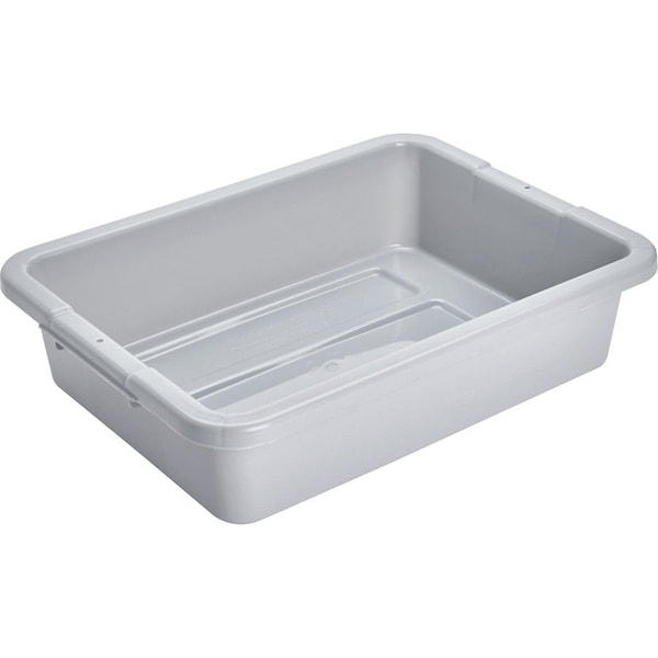 Bus/Utility Box, 4.6 Gallon, 15"x20"x5", 12PK, Gray